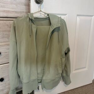 Old Navy Active Dynamic Fleece Zip Hoodie | Sage Green | Size M